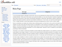 Tablet Screenshot of dissertationwiki.com